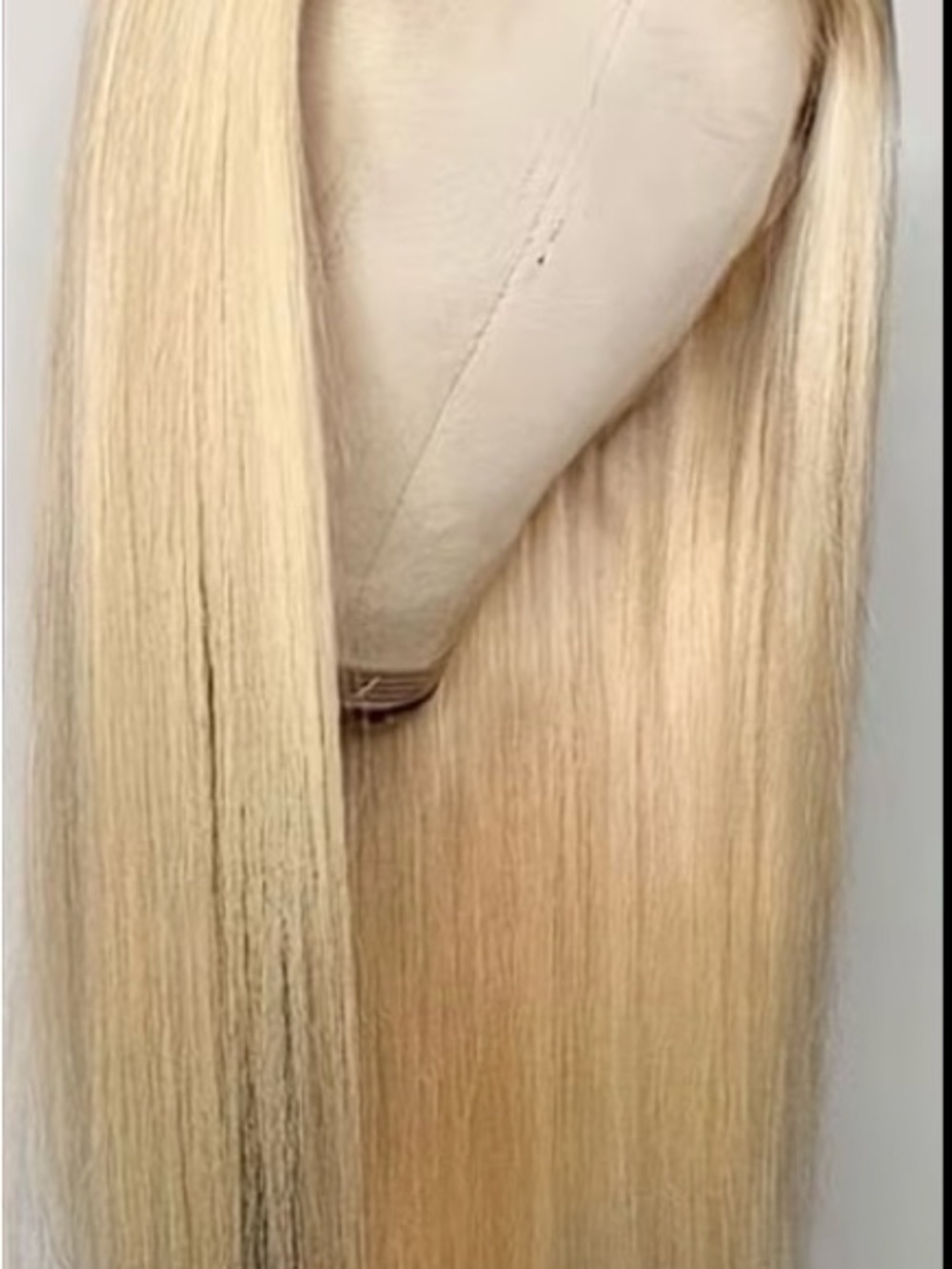 Blonde Straight laced frontal Wig - Natural Light Blonde